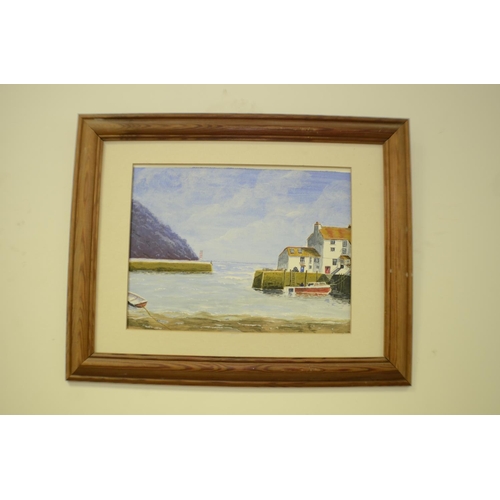 286 - 2 Oil on Board Prints Framed Both of Harbour Scenes