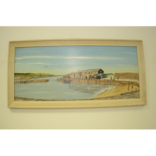 286 - 2 Oil on Board Prints Framed Both of Harbour Scenes