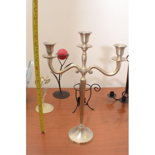 287 - A Selection of Candle Holders in Different Styles