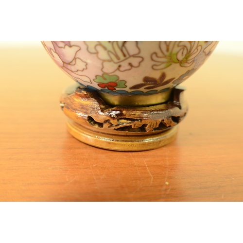 45 - Cloisonné Ginger Jar on Stand