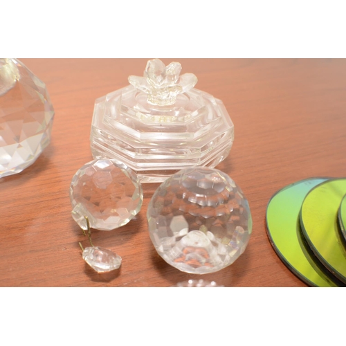 289 - A Pair of Swarovski Candle holders , Edinburgh Castle And Scotland Paperweight Plus More