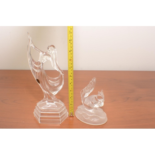 291 - A RCR Figurine of a Dancer and a Glass Squirrel