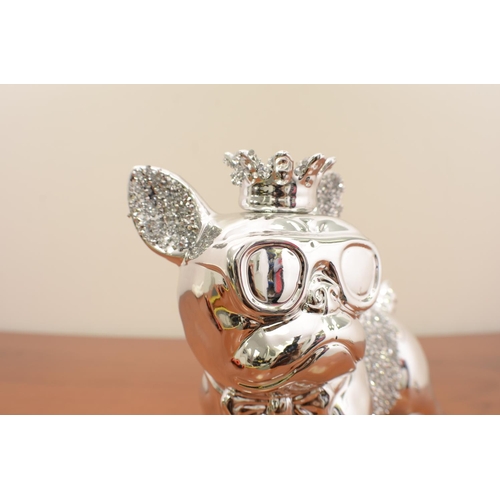 344 - Silver Bling Bulldog