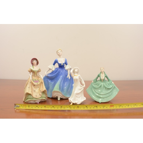 345 - 4 x Coalport Figurines Different sizes