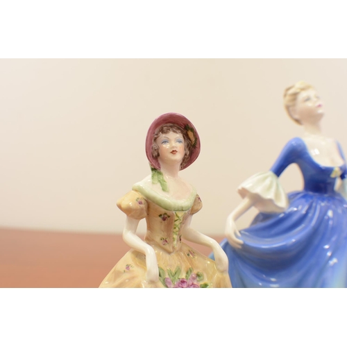 345 - 4 x Coalport Figurines Different sizes