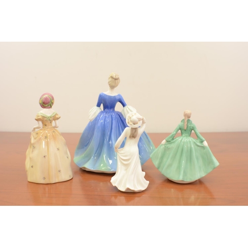 345 - 4 x Coalport Figurines Different sizes