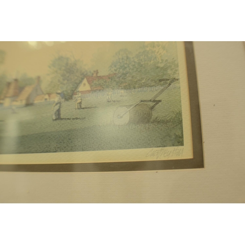 413 - Limited Edition print Cricket Scene 339/850