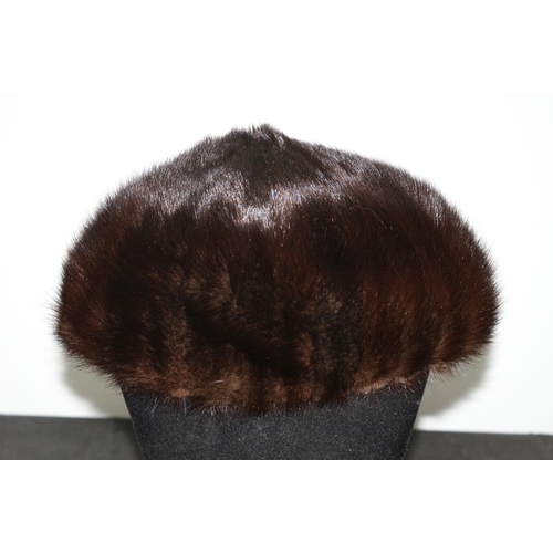 446 - Real Mink Vintage Hat