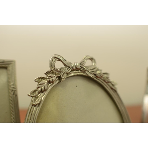 498 - 3 Silver Colour Picture frames 2 are very decorative