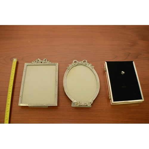 498 - 3 Silver Colour Picture frames 2 are very decorative