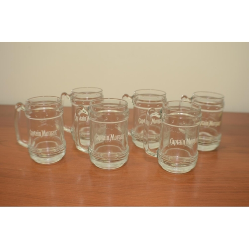 527 - 6 Captain Morgan Jug Glasses