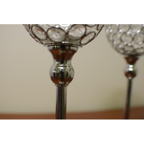 24 - 2 Glass Tea-Lights Stemmed