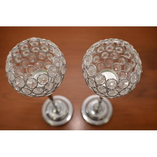 24 - 2 Glass Tea-Lights Stemmed