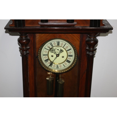 17 - 2 Weight Vienna Regulator Clock