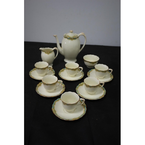 12 - Crown ducal vintage Coffee set