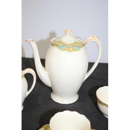 12 - Crown ducal vintage Coffee set