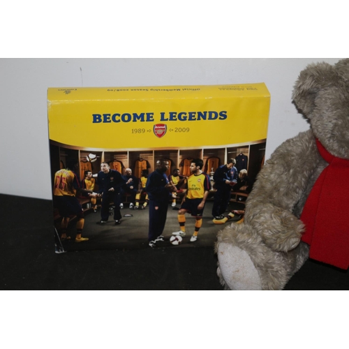 6 - official Arsenal Membership Items plus a Bear