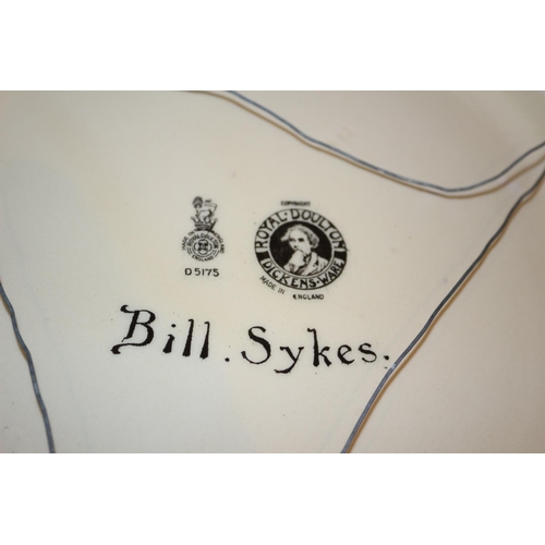 56 - Royal Doulton Bill Sykes Large Wall plate