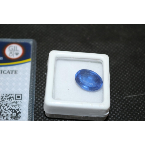 37 - Synthetic Blue Sapphire 10.62ct