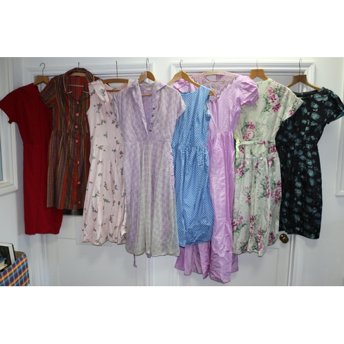 35 - Selection of 8 Vintage Dresses