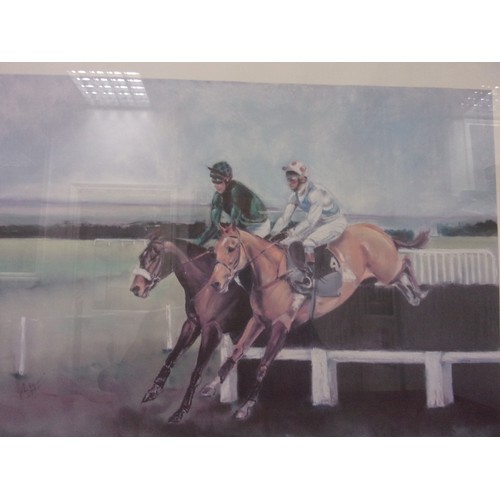 62 - 2 Signed Limited Edition Horse Racing Prints By Artist Oliver Ellwood. One titled 