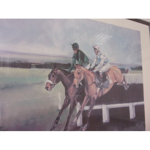 62 - 2 Signed Limited Edition Horse Racing Prints By Artist Oliver Ellwood. One titled 