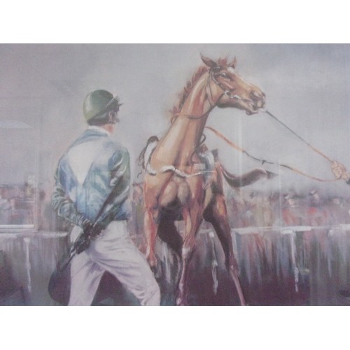 62 - 2 Signed Limited Edition Horse Racing Prints By Artist Oliver Ellwood. One titled 