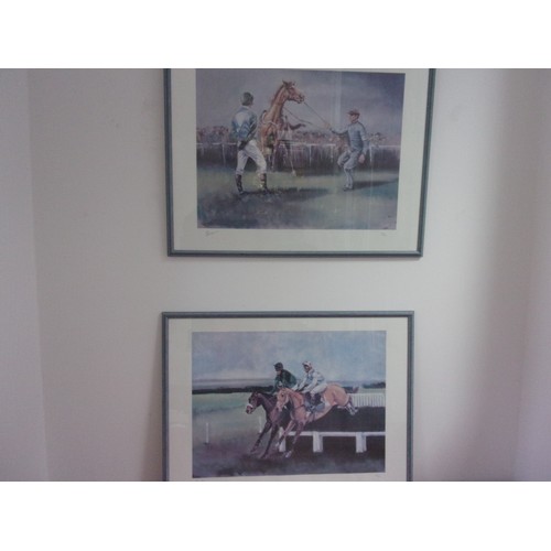 62 - 2 Signed Limited Edition Horse Racing Prints By Artist Oliver Ellwood. One titled 