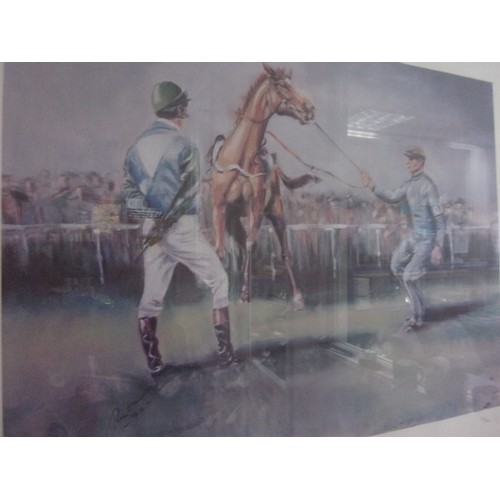 62 - 2 Signed Limited Edition Horse Racing Prints By Artist Oliver Ellwood. One titled 