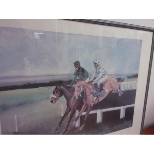 62 - 2 Signed Limited Edition Horse Racing Prints By Artist Oliver Ellwood. One titled 