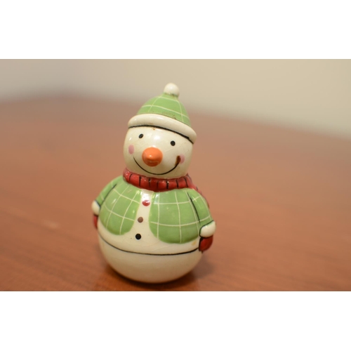 596 - Father Christmas & Snowman Salt and Pepper Set