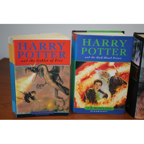 101 - Collection of Harry Potter Hard Back Books Including First Edition Plus Goblet of Fire Not First Edi... 