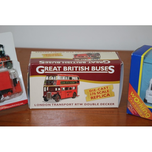 106 - A good selection Of Collectable Di-cast Boxed Vehicles Including Corgi Biffa Truck, London Bus and M... 