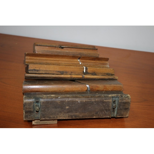 192 - 6 x Antique Wood Planes with Different Edging Blades