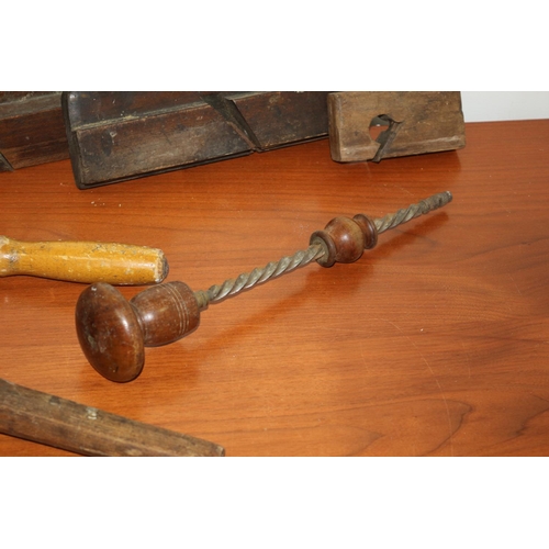 193 - Collection of Antique Wood Working Tools