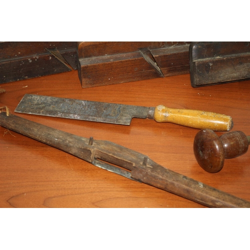 193 - Collection of Antique Wood Working Tools