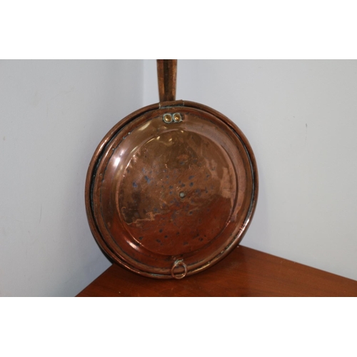 194 - Antique Brass and Wood Bed Pan