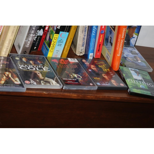 202 - Collection of Mixed Genre Books Plus CD's and DVD's