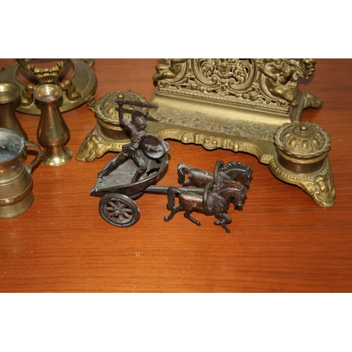 70 - A Selection of Brass Items