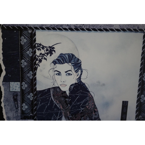 86 - 2 Framed and Glazed Prints of beautiful Ladies by Dawn Marie 73cm x 58cm