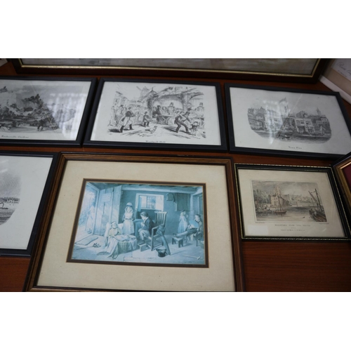 490 - RNLI Selection of mixed prints including 2 floral vintage prints