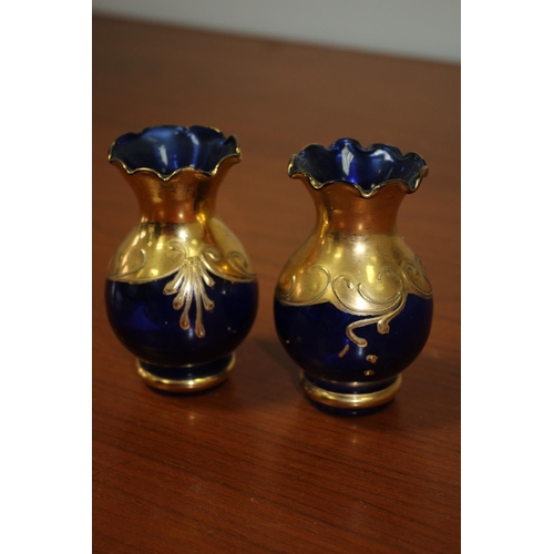 499 - Pair of small Bohemian Vases