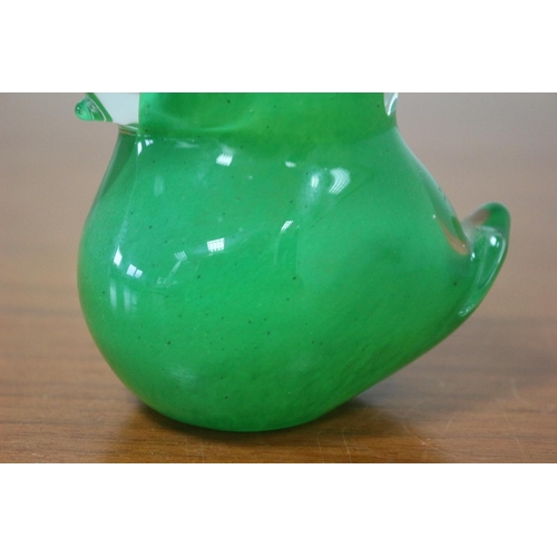 500 - Green Glass Bird, possibly Swedish