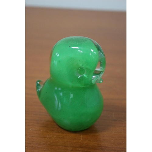 500 - Green Glass Bird, possibly Swedish