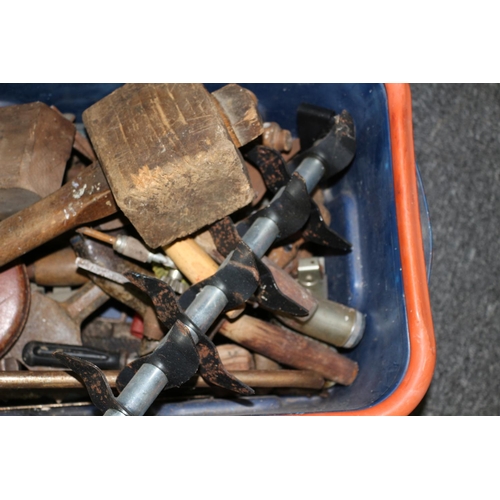 558 - 1 Box of Tools and 1 vintage box with nails