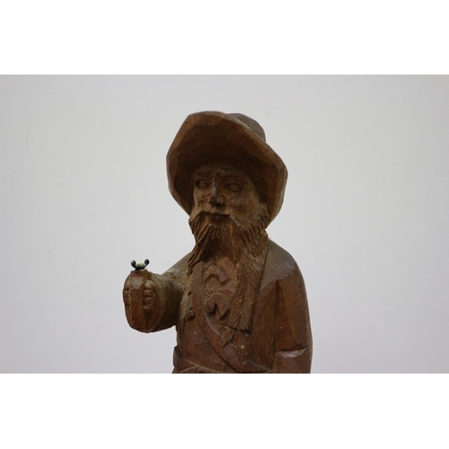 530 - Hand-carved pirate statue