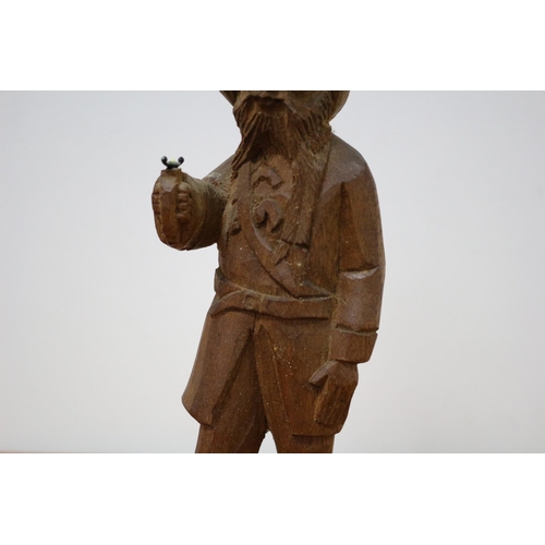 530 - Hand-carved pirate statue