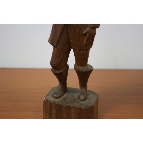 530 - Hand-carved pirate statue