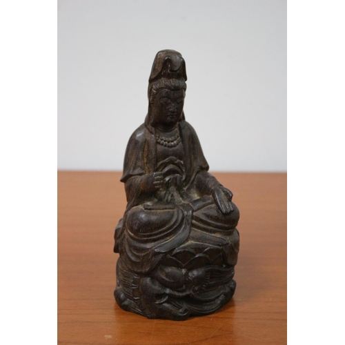 536 - Old Tibetan Buddha  hand carved