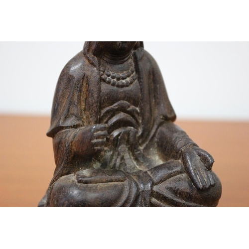 536 - Old Tibetan Buddha  hand carved